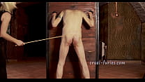 Heavy Painful Caning for Old Slave Guy